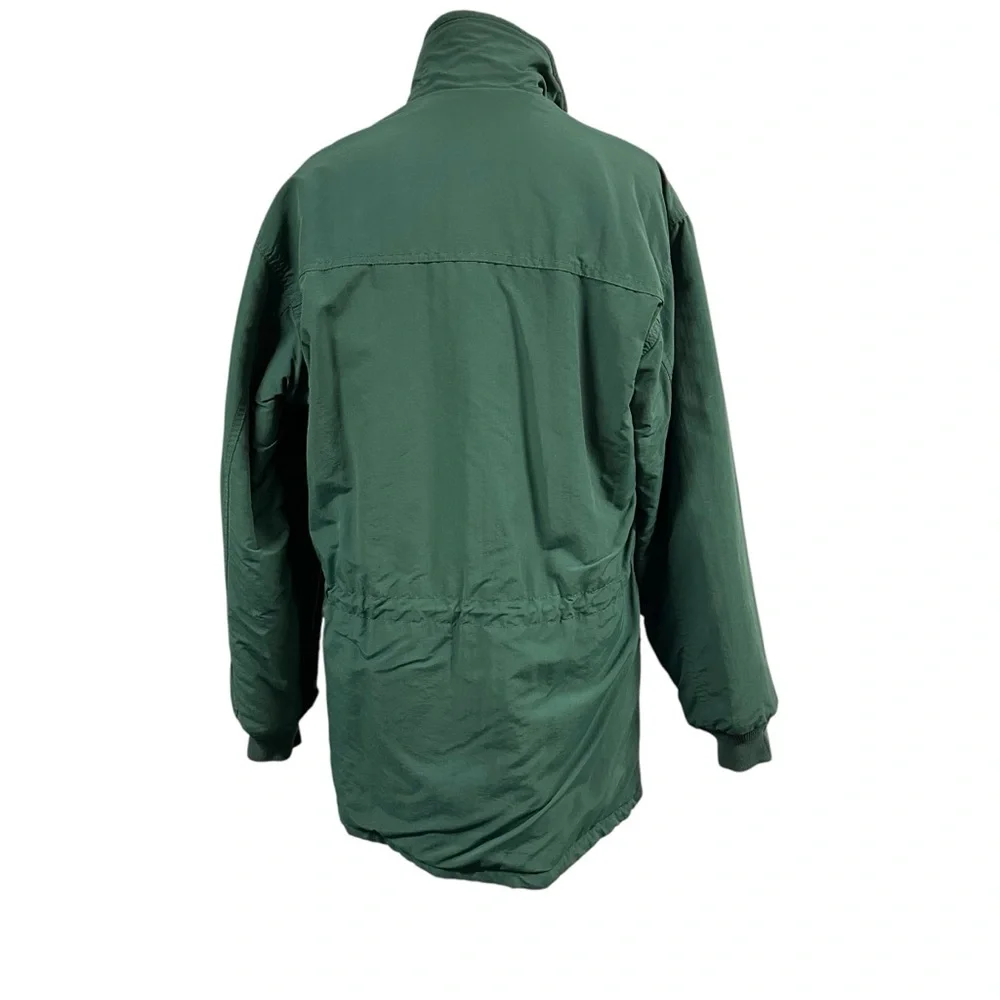 MENS J. Crew Forest Green Peacoat Parka Fleece Lined Winter Coat Utility Jacket